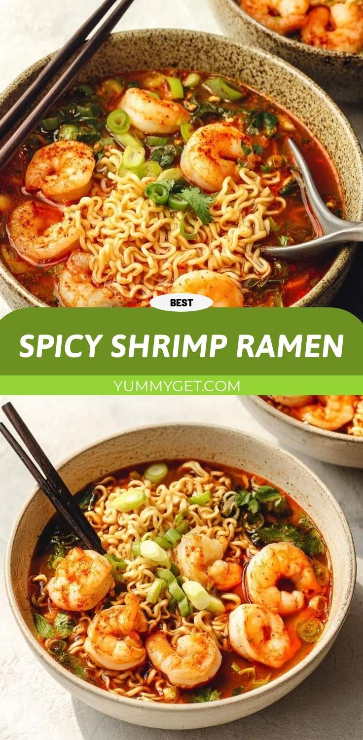 spicy shrimp ramen pinterest