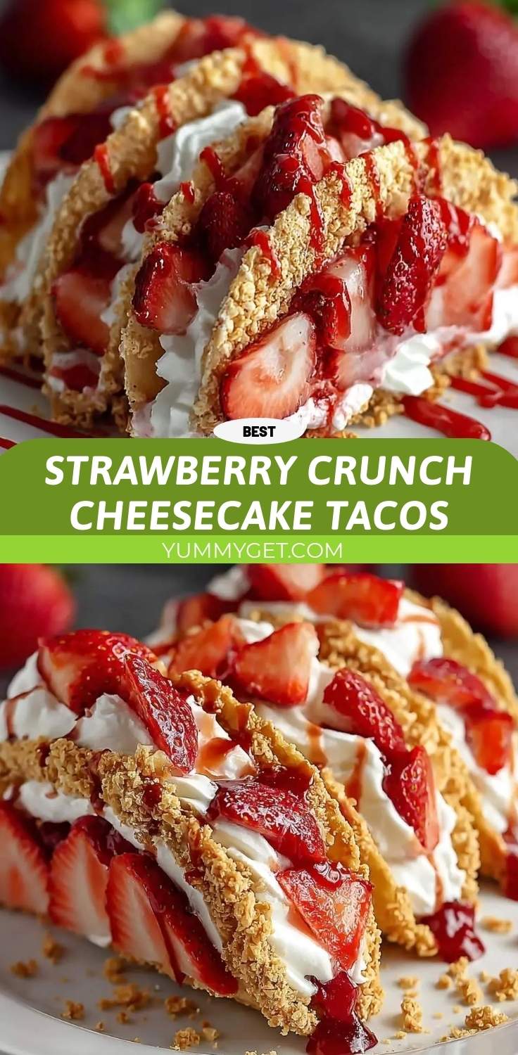 strawberry crunch cheesecake tacos pinterest