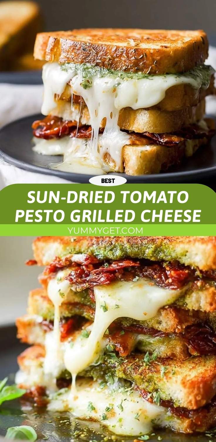 Sun-Dried Tomato Pesto Grilled Cheese