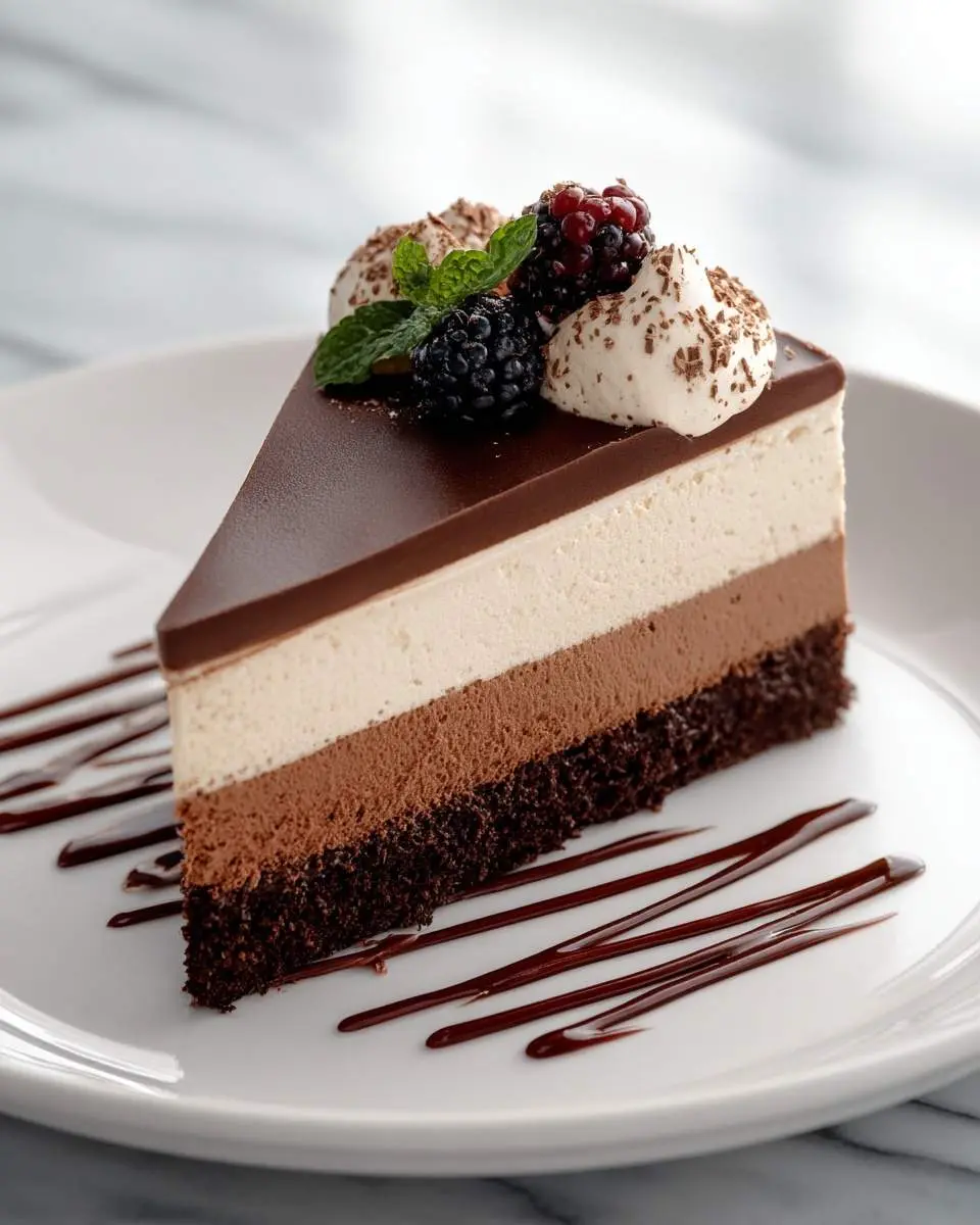 triple chocolate mousse cake recipe 1