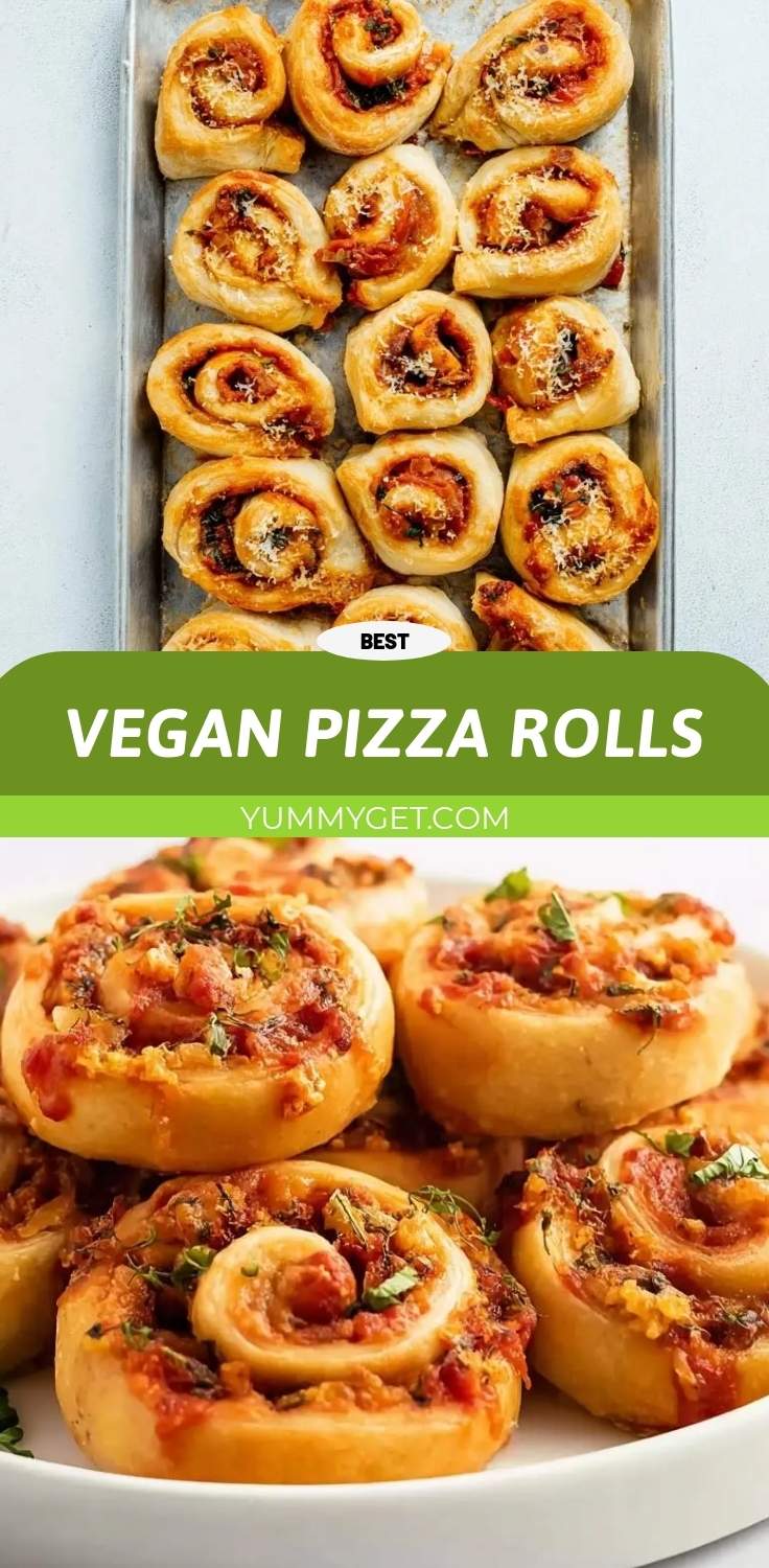 vegan pizza rolls pinterest