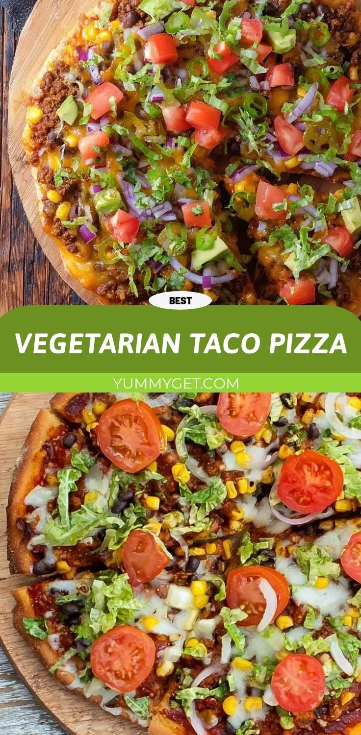vegetarian taco pizza pinterest