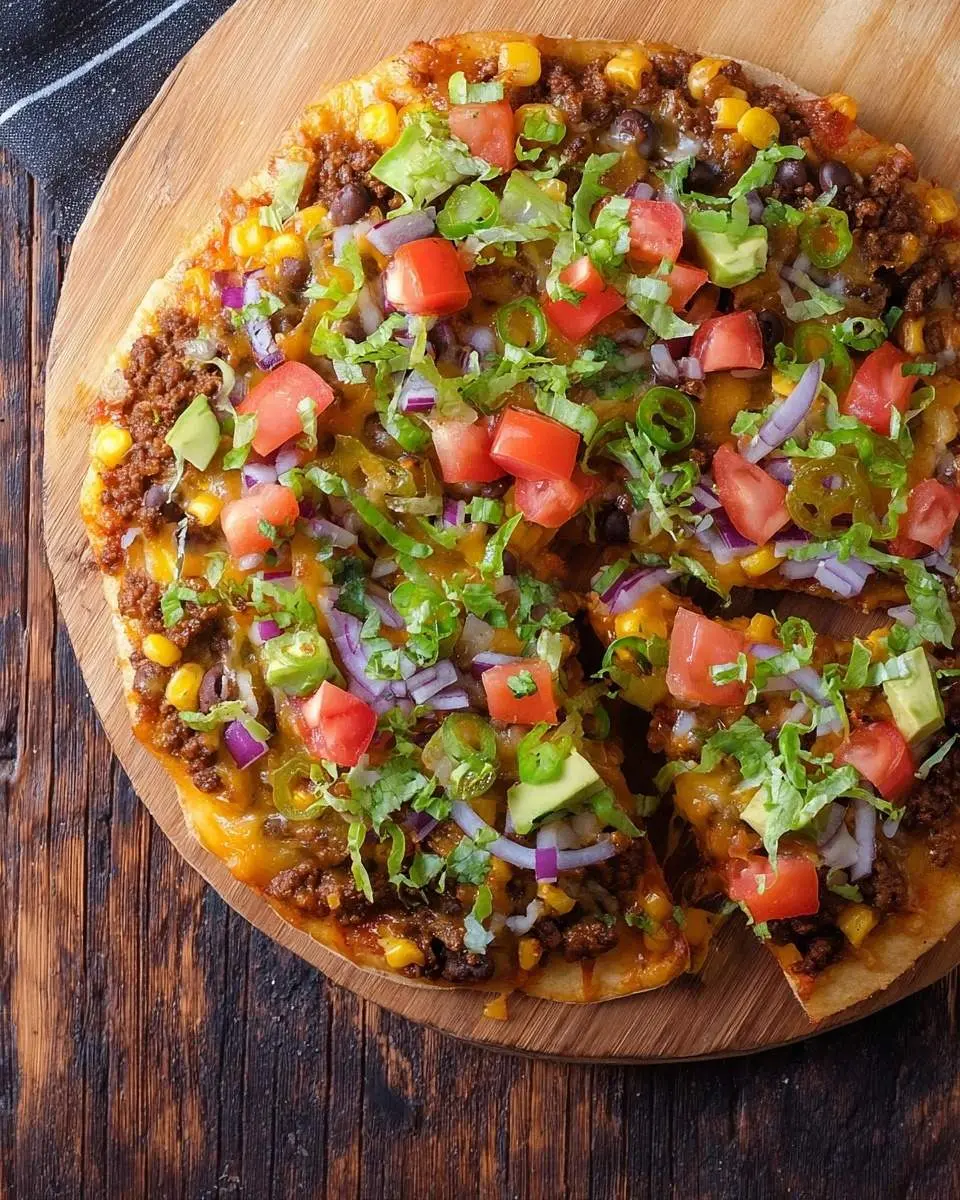 vegetarian taco pizza recipe 1