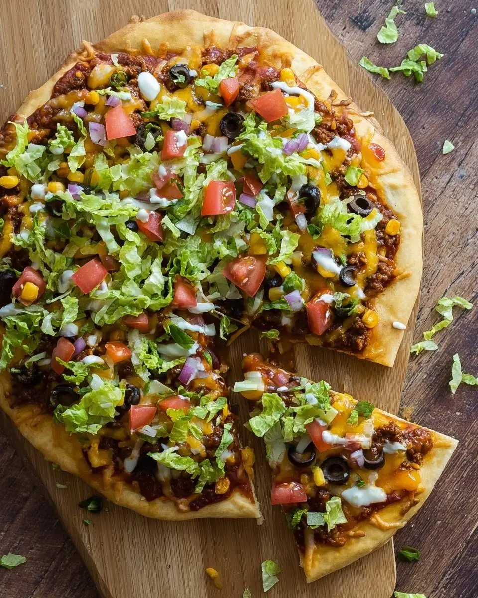 vegetarian taco pizza recipe