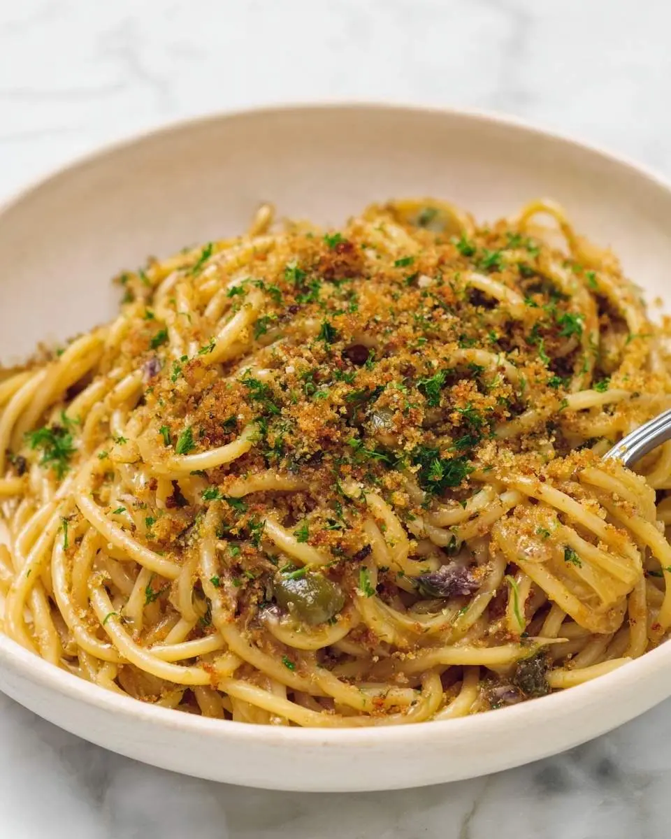 anchovy pasta with breadcrumbs recipe 1