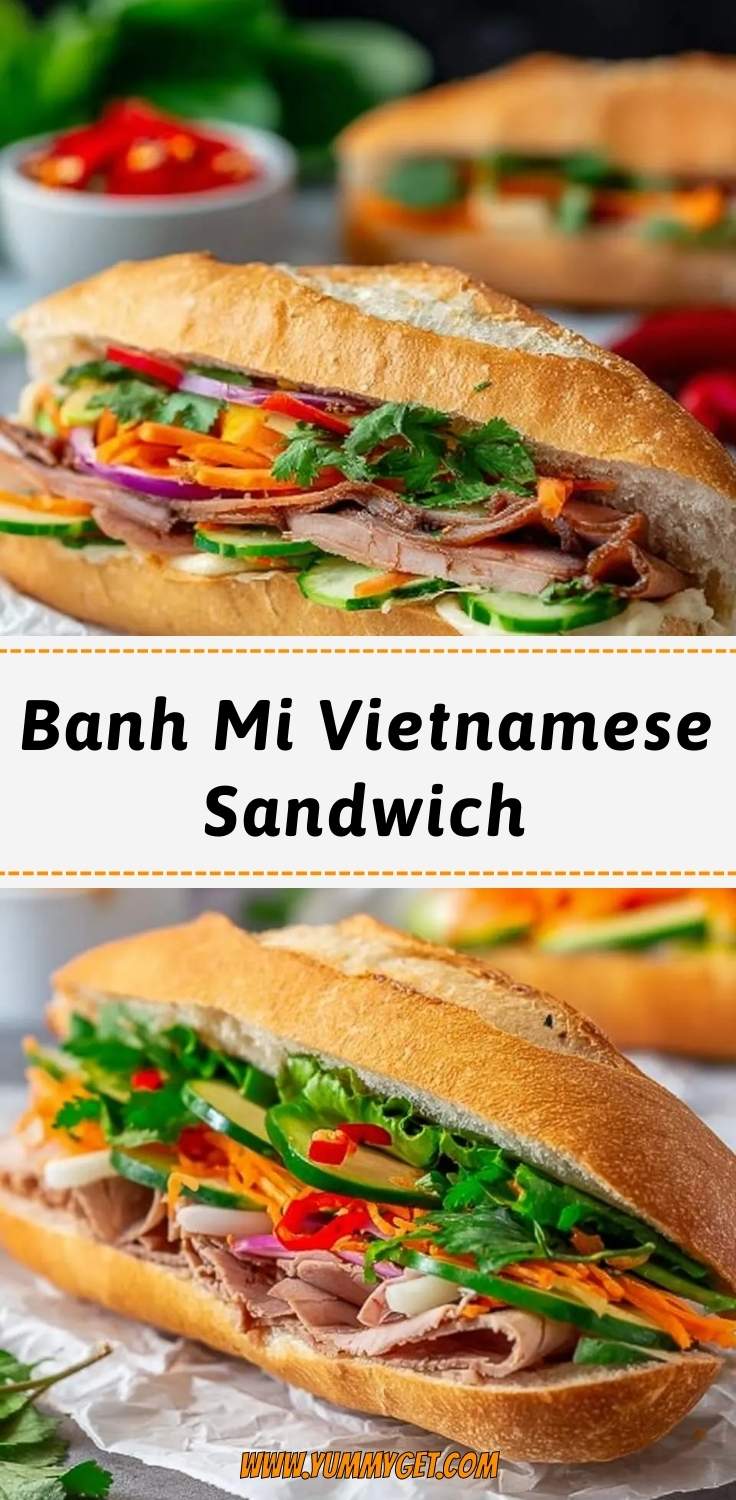 banh mi vietnamese sandwich pinterest
