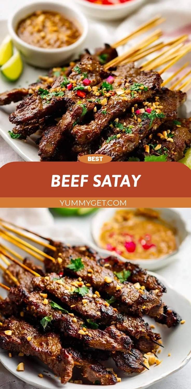 beef satay pinterest