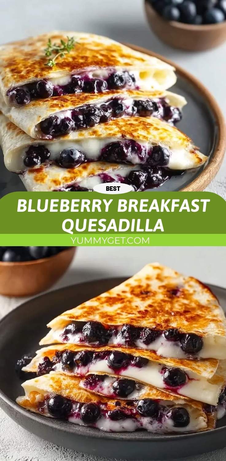 blueberry breakfast quesadilla pinterest