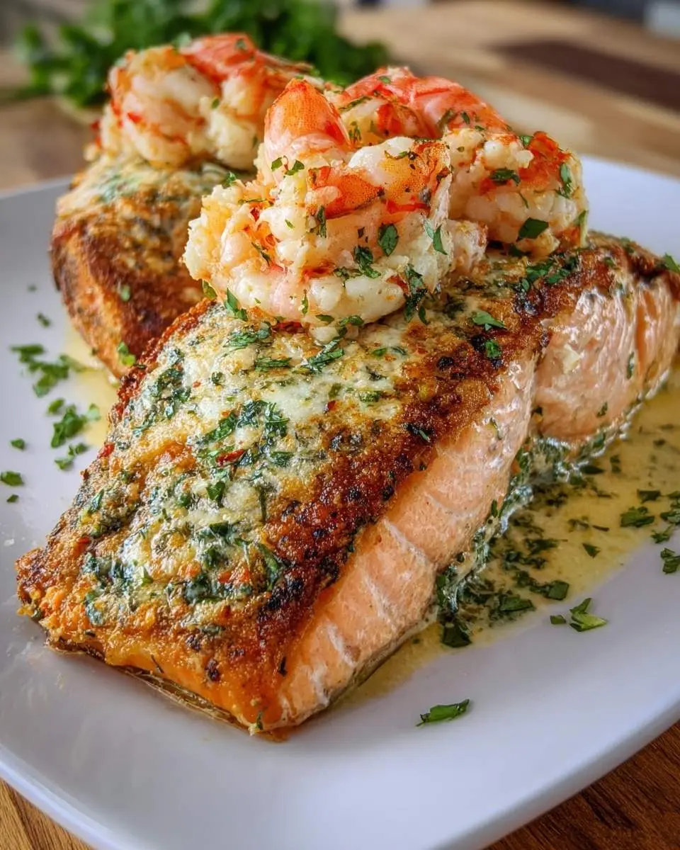 crab and shrimp stuffed salmon recipe 1