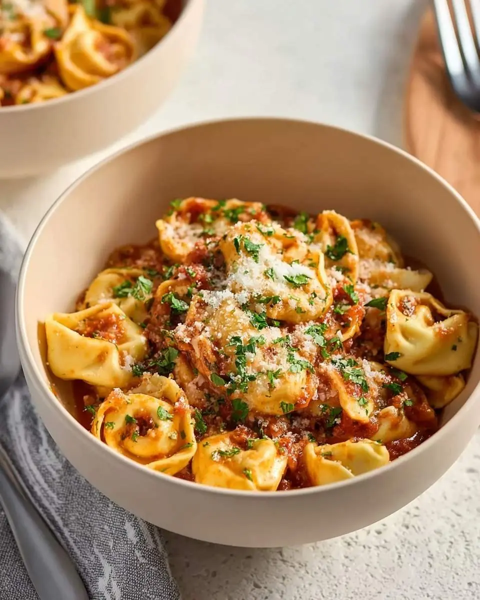 crockpot cheesy tortellini recipe