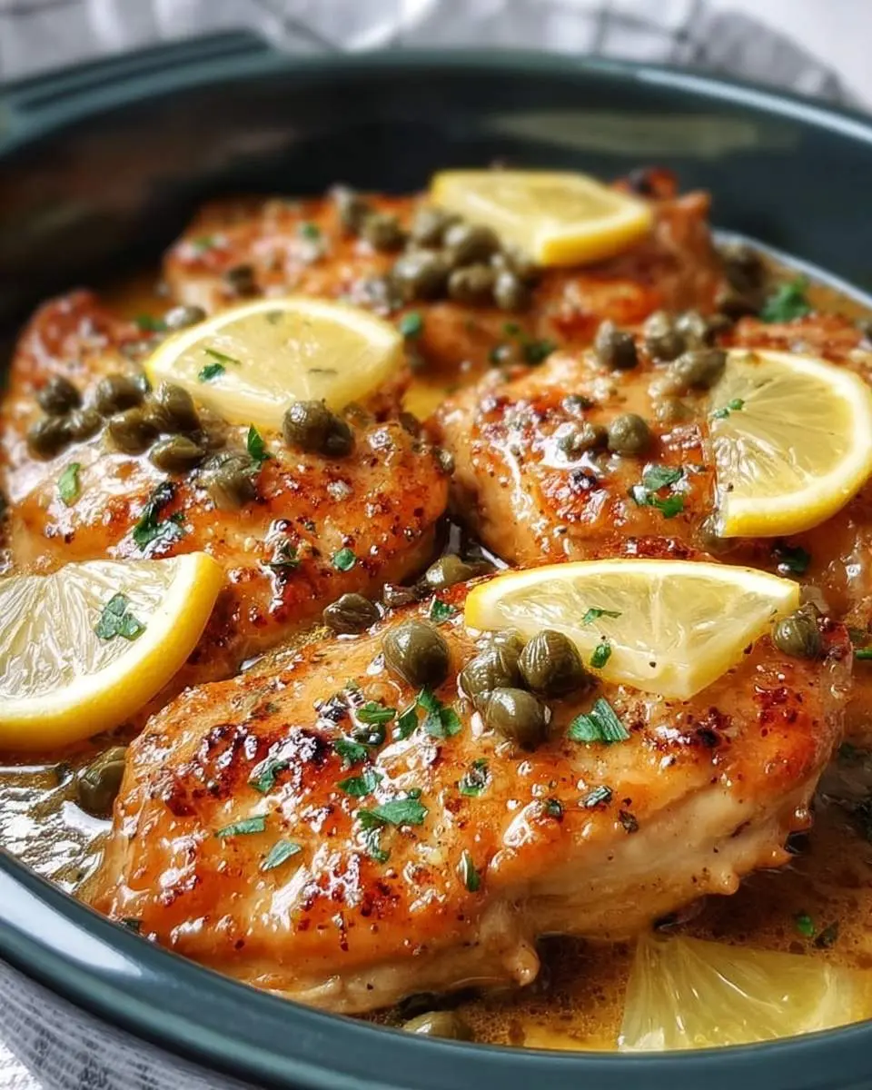 crockpot chicken piccata recipe