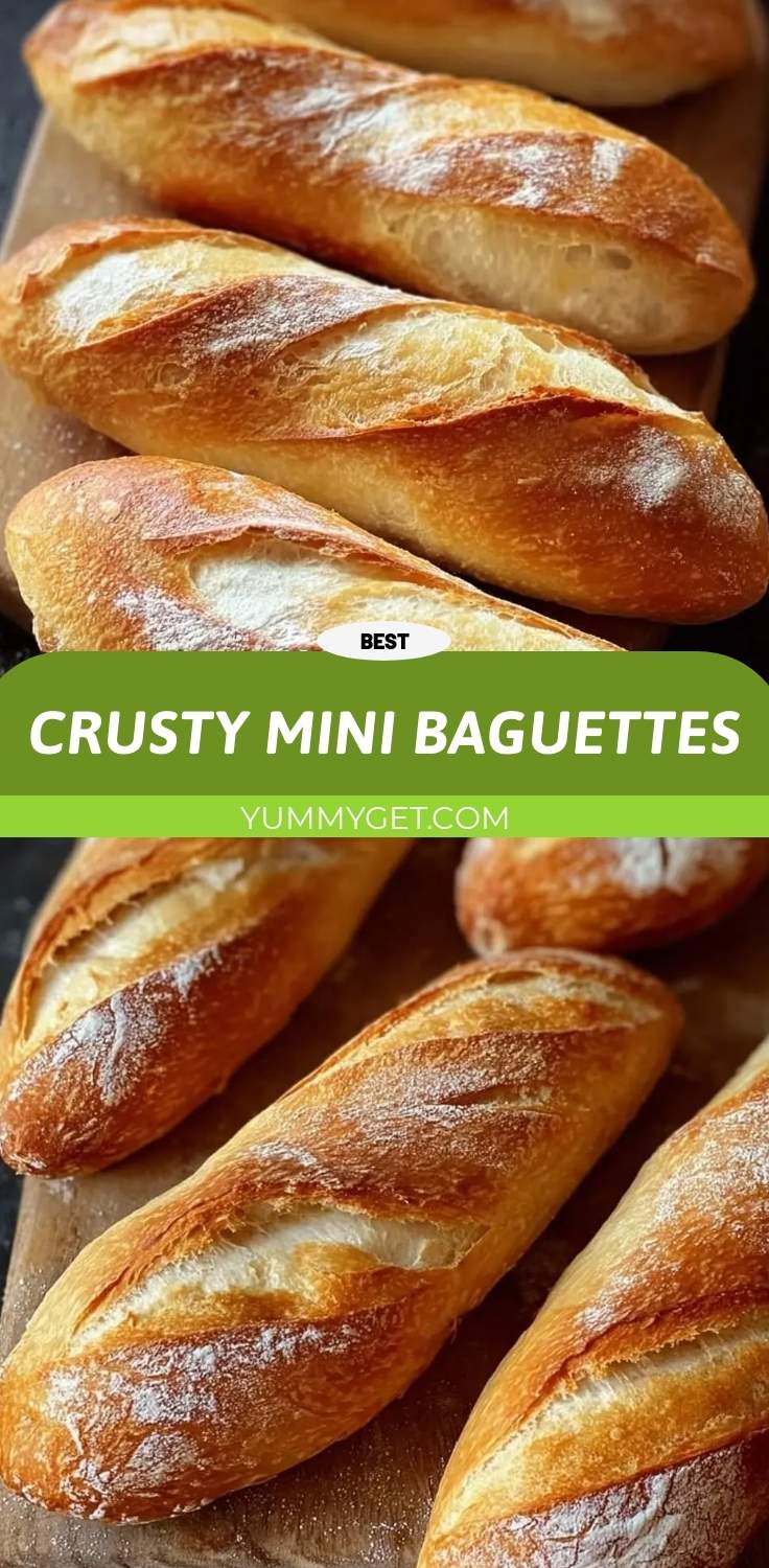 crusty mini baguettes pinterest