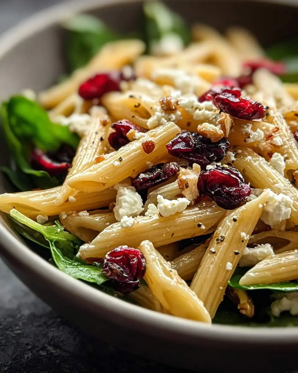 feta and cranberry penne salad recipe 1