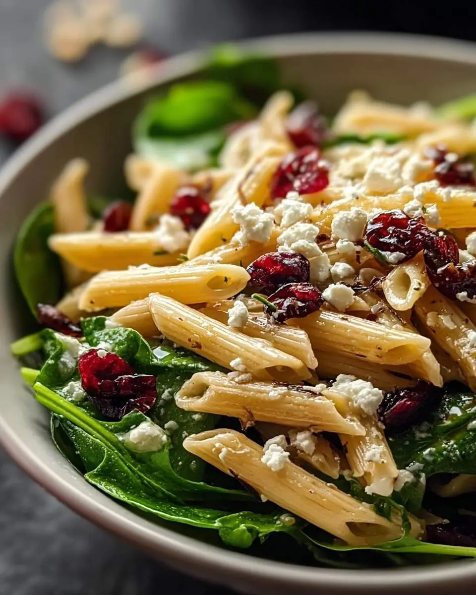feta and cranberry penne salad recipe