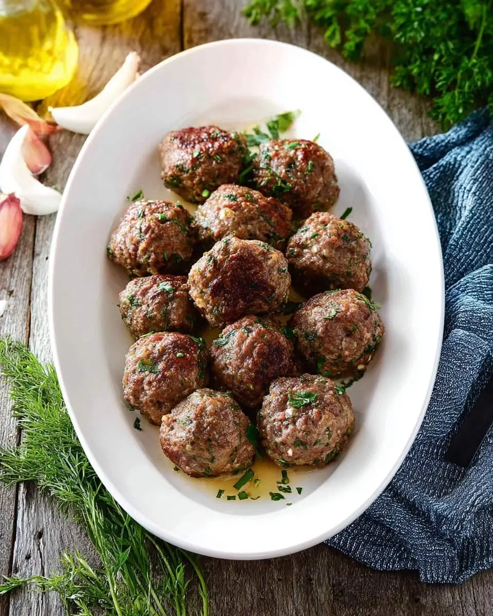 greek beef meatballs recipe