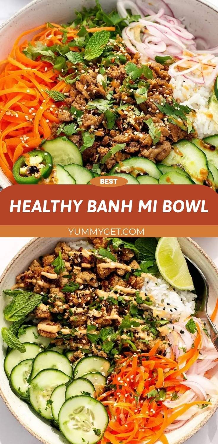 healthy banh mi bowl pinterest