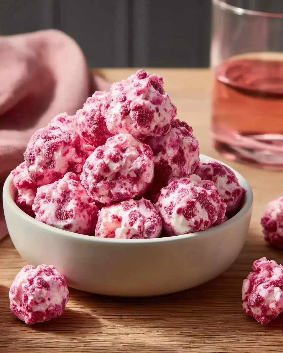 lemon raspberry frozen yogurt bites recipe 1