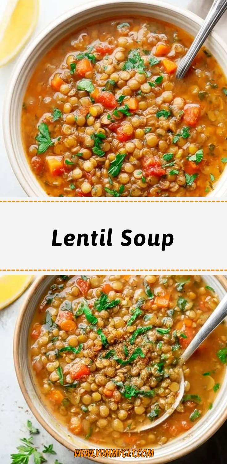 lentil soup pinterest