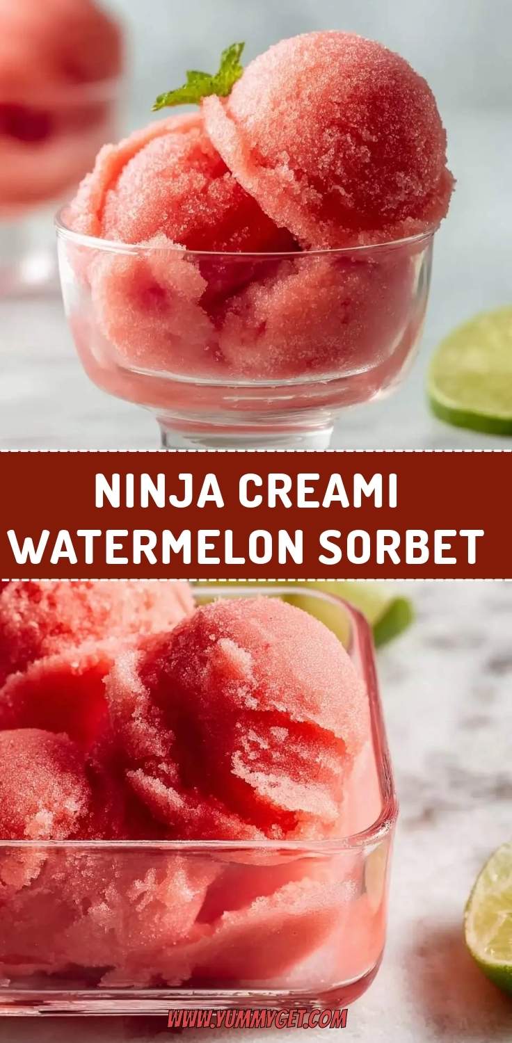 ninja creami watermelon sorbet pinterest