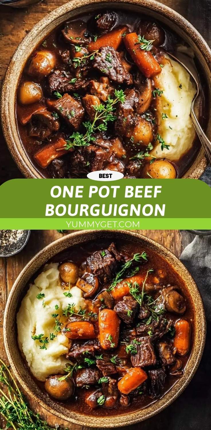 one pot beef bourguignon pinterest