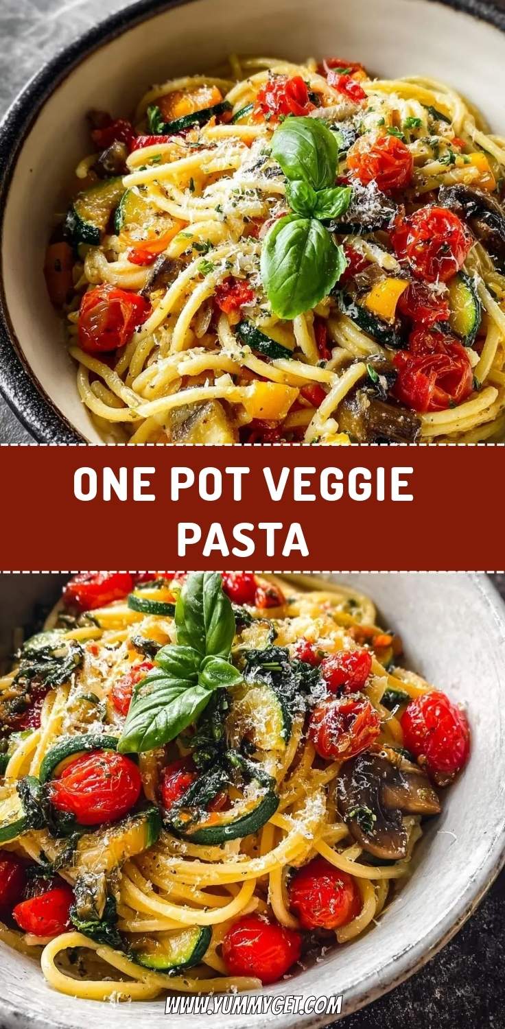 one pot veggie pasta pinterest