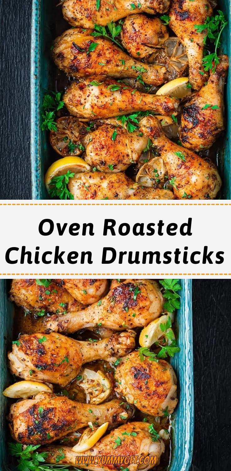 oven roasted chicken drumsticks pinterest