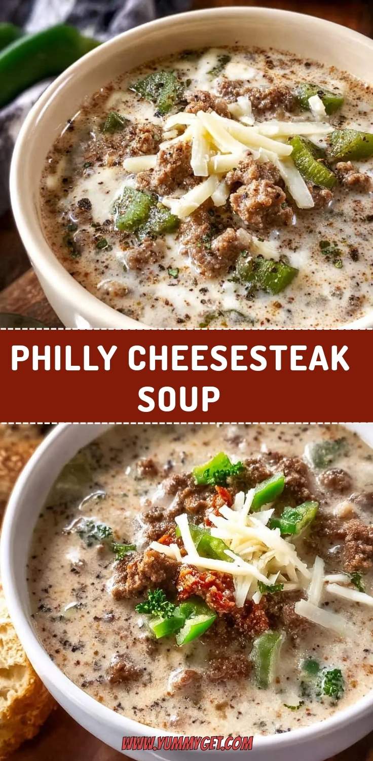 philly cheesesteak soup pinterest