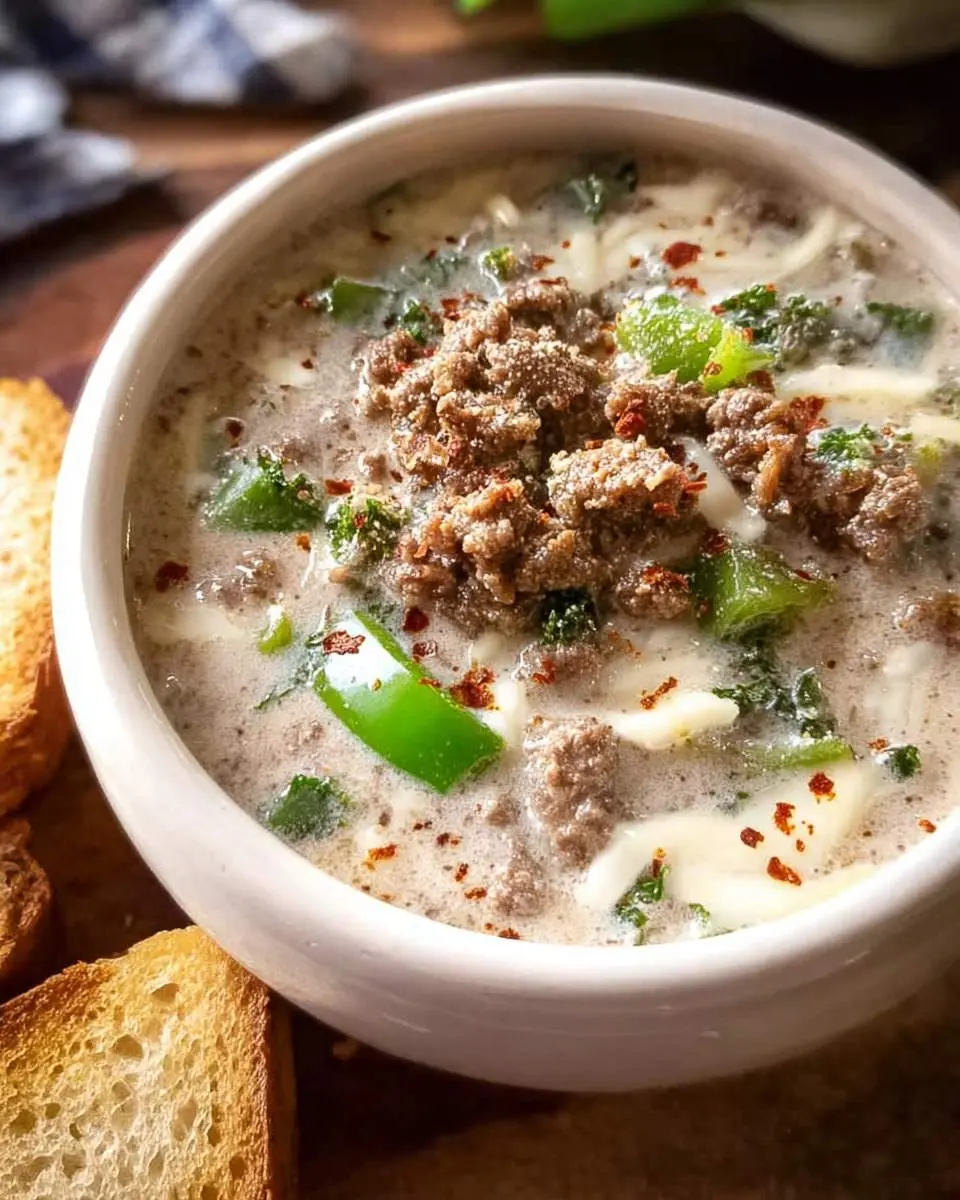 philly cheesesteak soup recipe