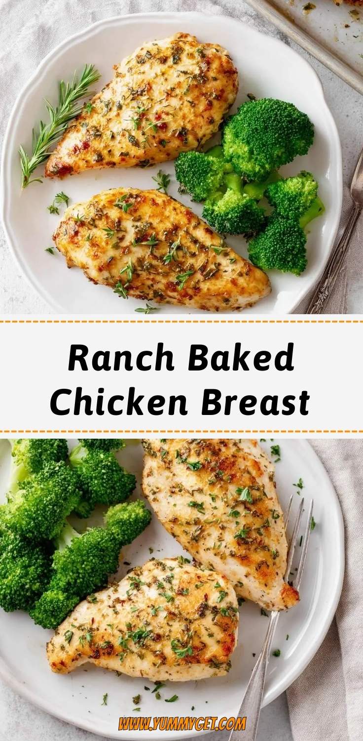 ranch baked chicken breast pinterest
