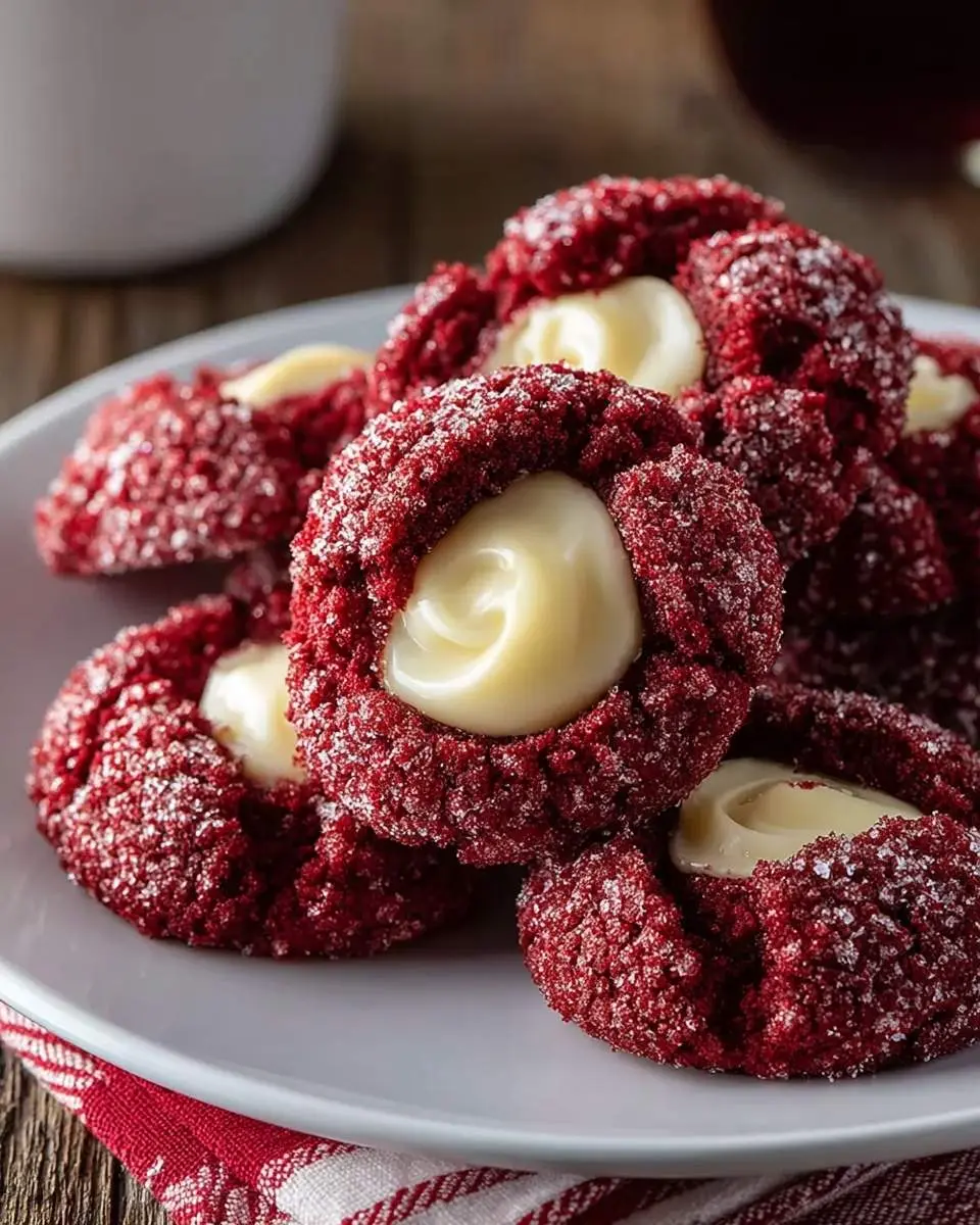 red velvet thumbprint cookies recipe 1