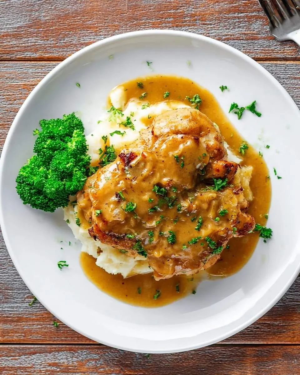 skillet chicken with gravy recipe