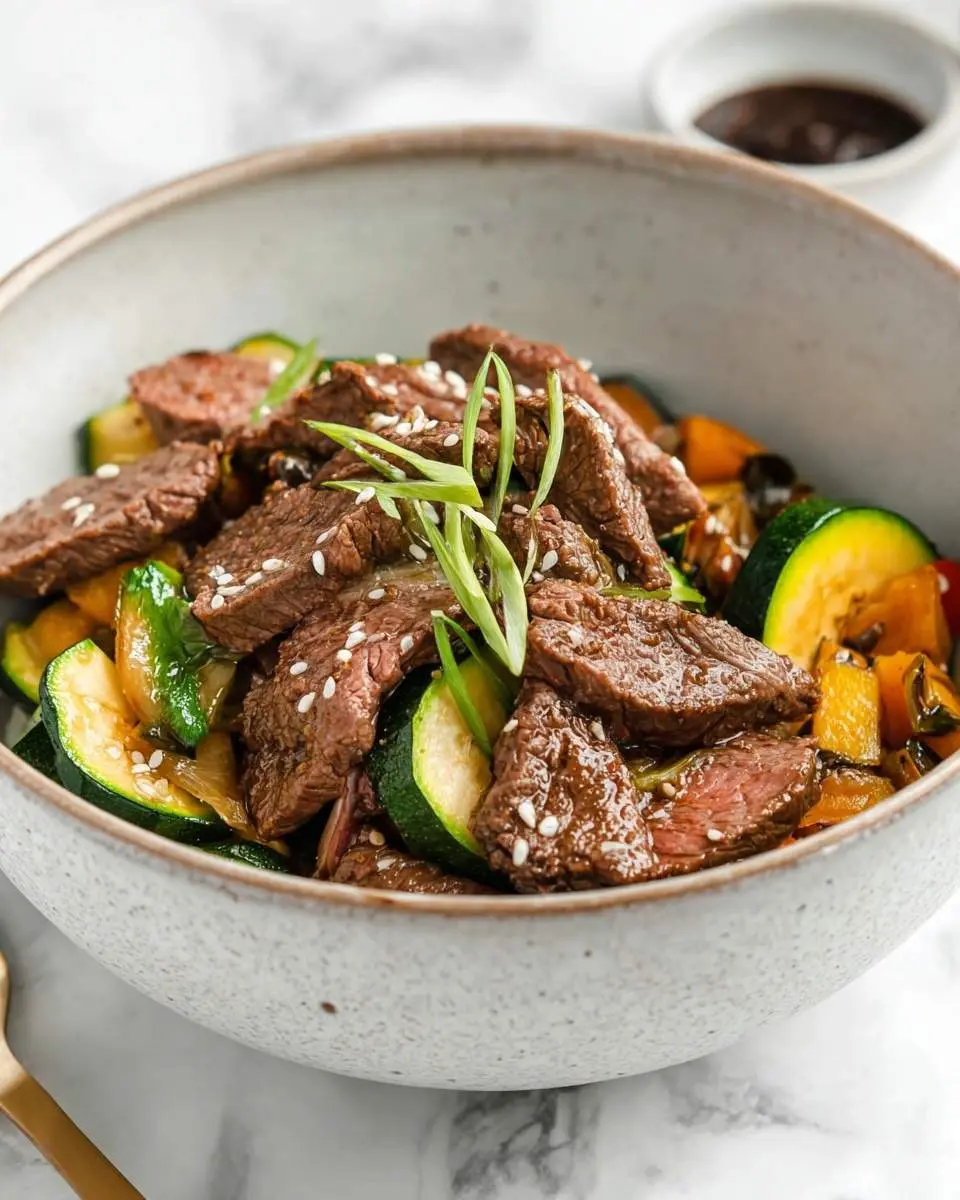 steak bowl with zucchini recipe 1
