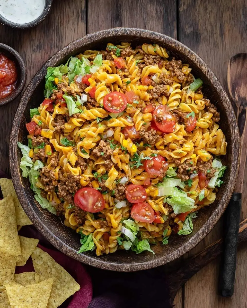 taco pasta salad recipe