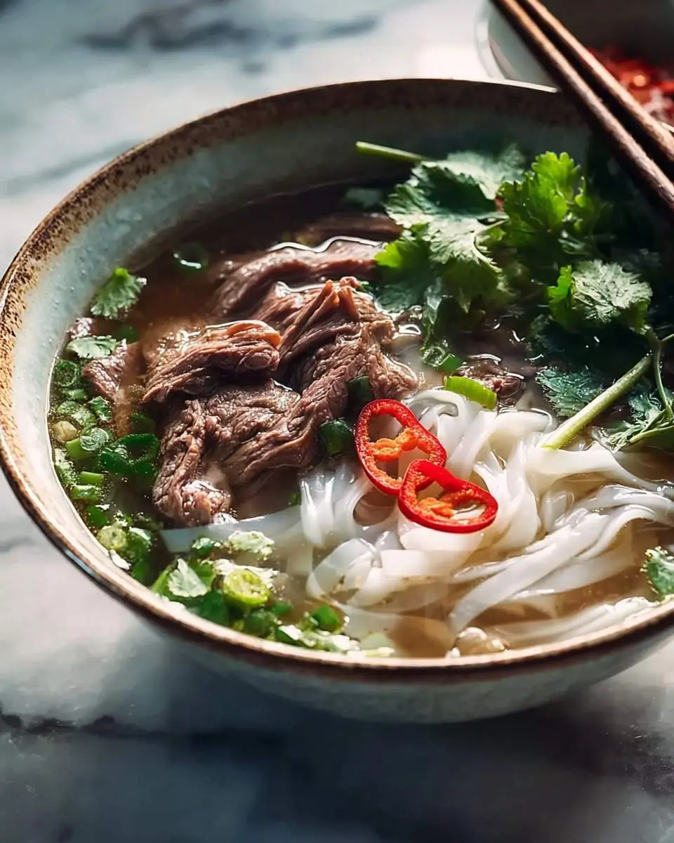 vietnamese pho with rice noodles recipe 1