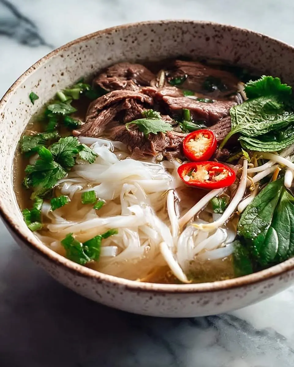 vietnamese pho with rice noodles recipe