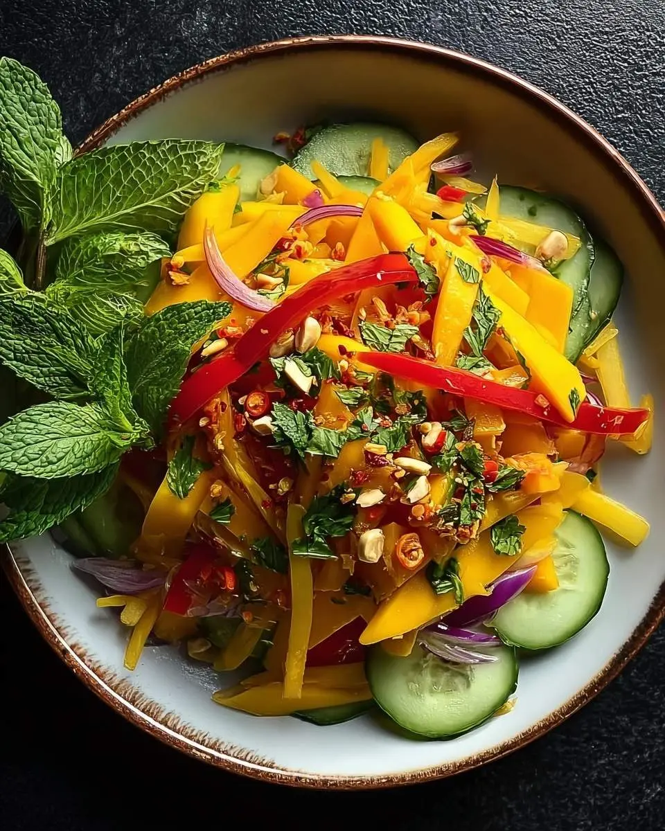 zesty thai mango salad recipe 1