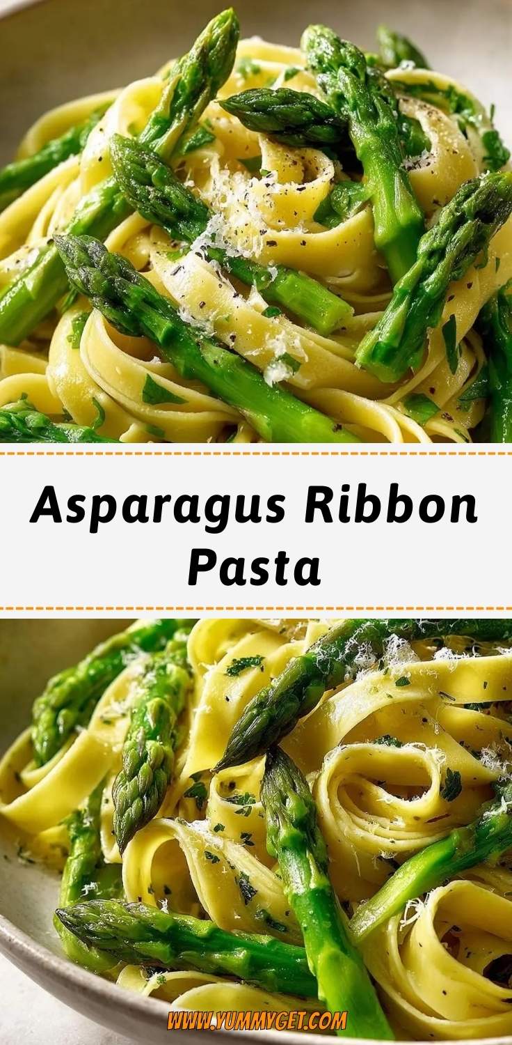 asparagus ribbon pasta pinterest