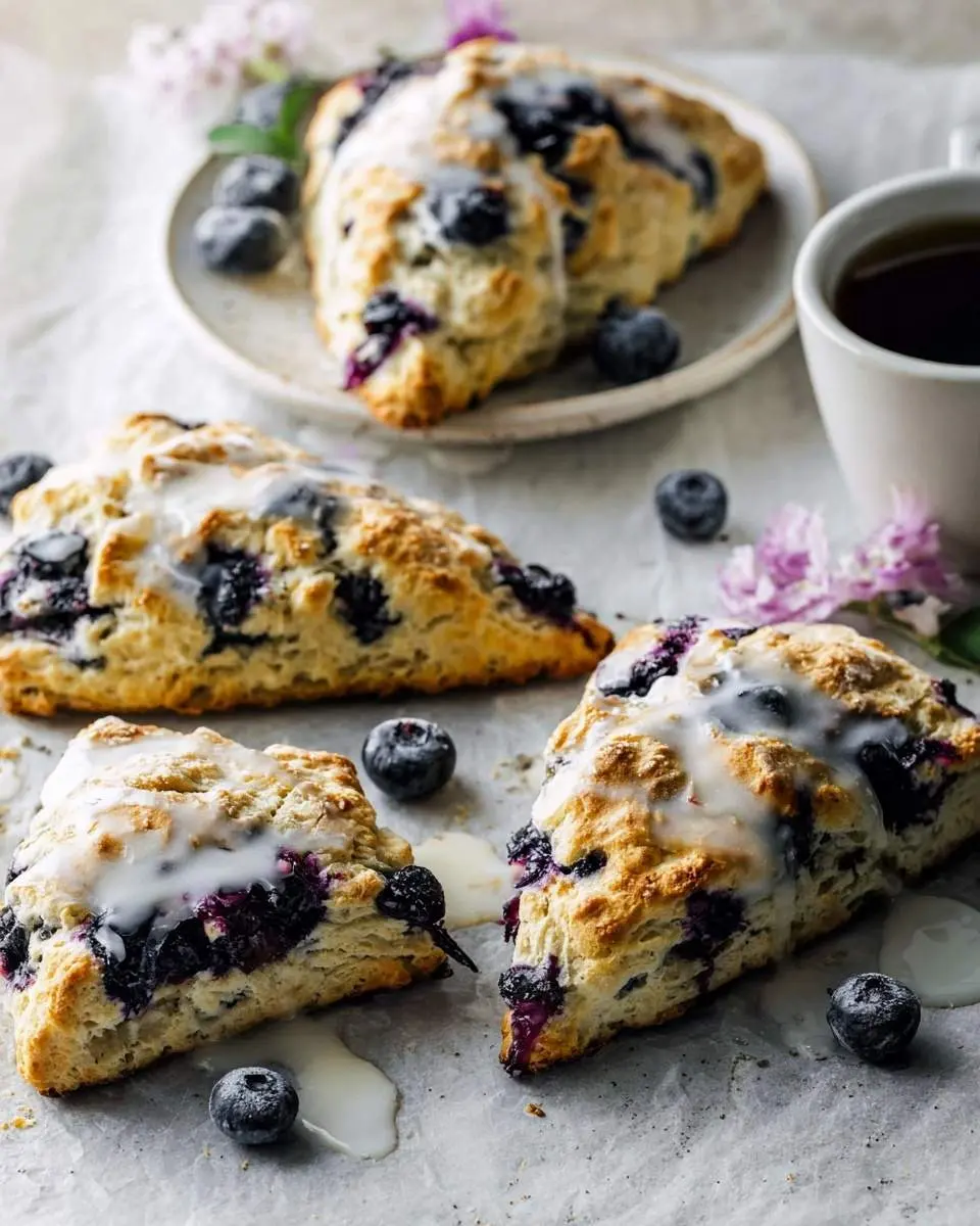 blueberry sourdough scones recipe