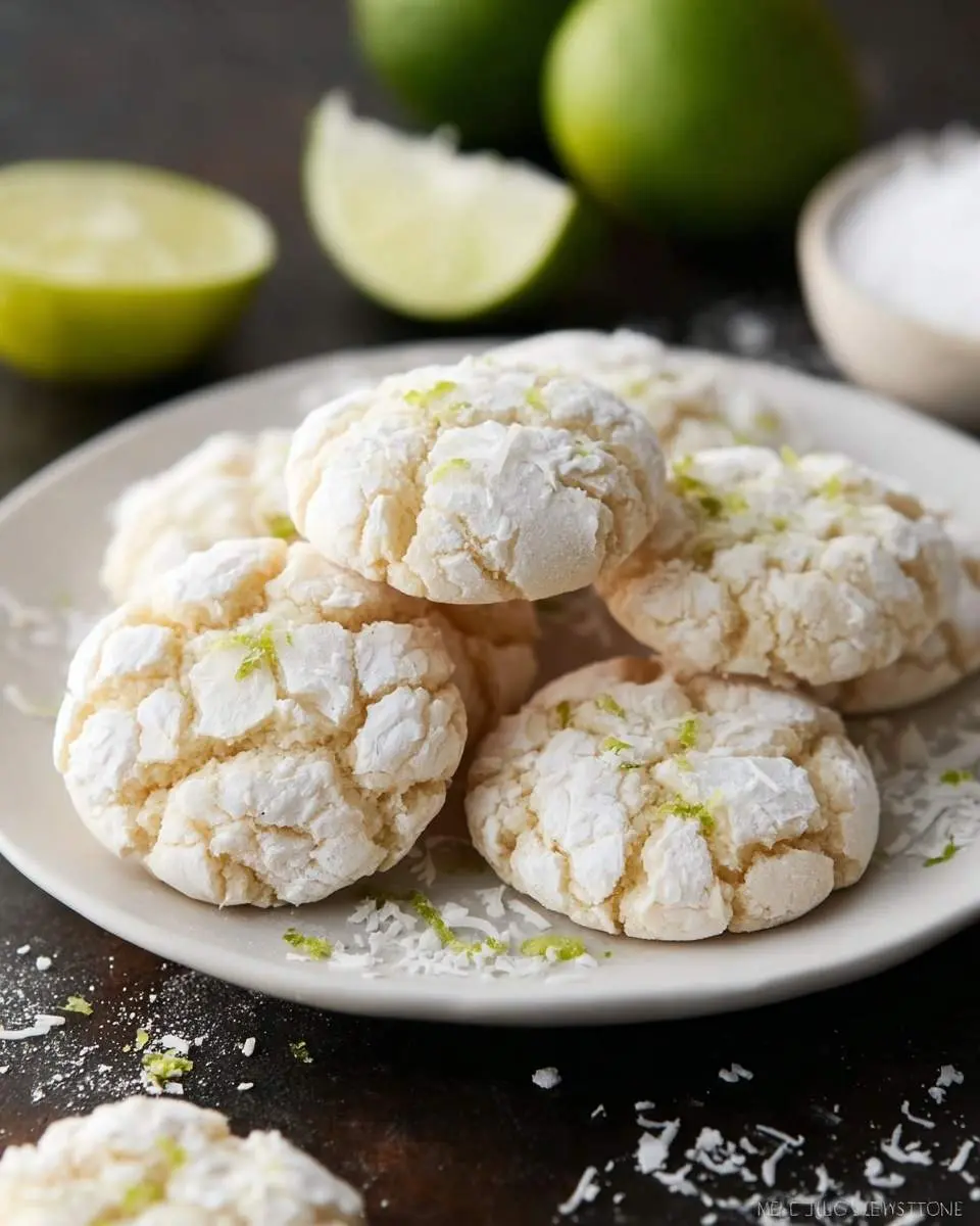 coconut key lime crinkle cookies recipe 1