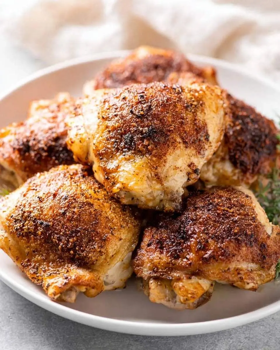 crispy baked chicken thighs recipe 1