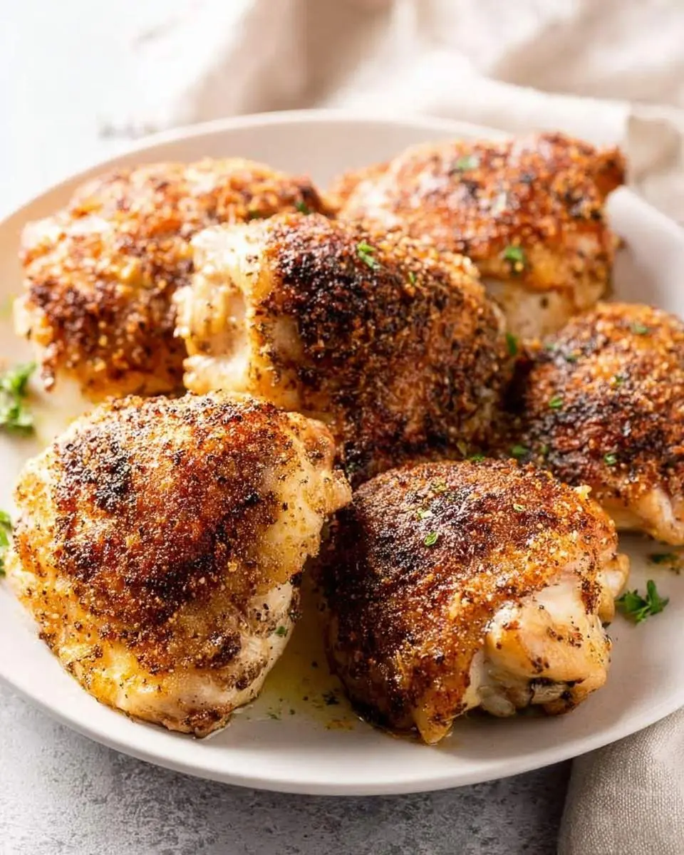 crispy baked chicken thighs recipe