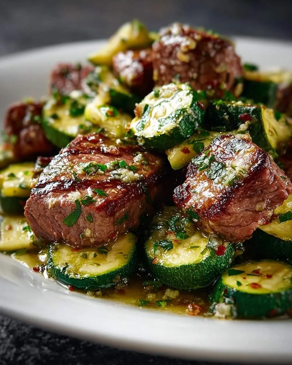 garlic butter steak zucchini recipe 1
