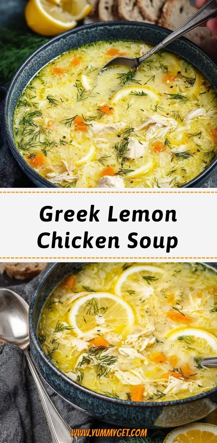 greek lemon chicken soup pinterest