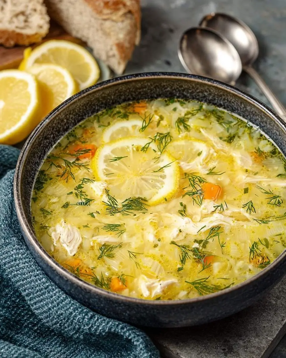 greek lemon chicken soup recipe