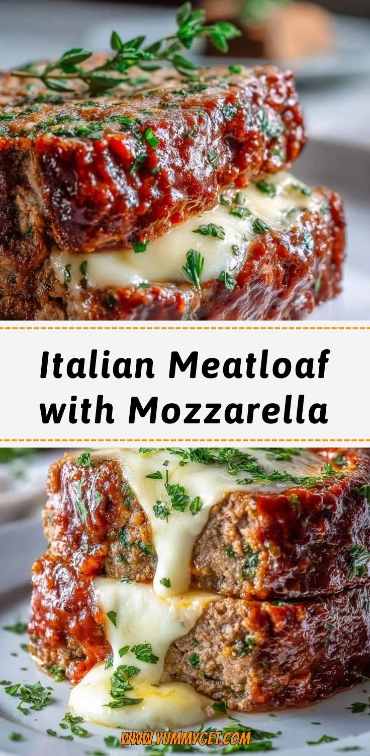 italian meatloaf with mozzarella pinterest