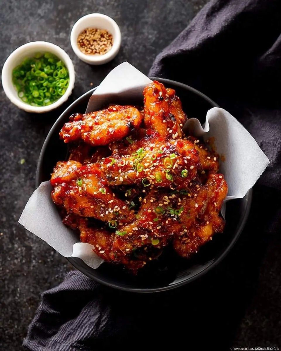 korean chicken wings recipe