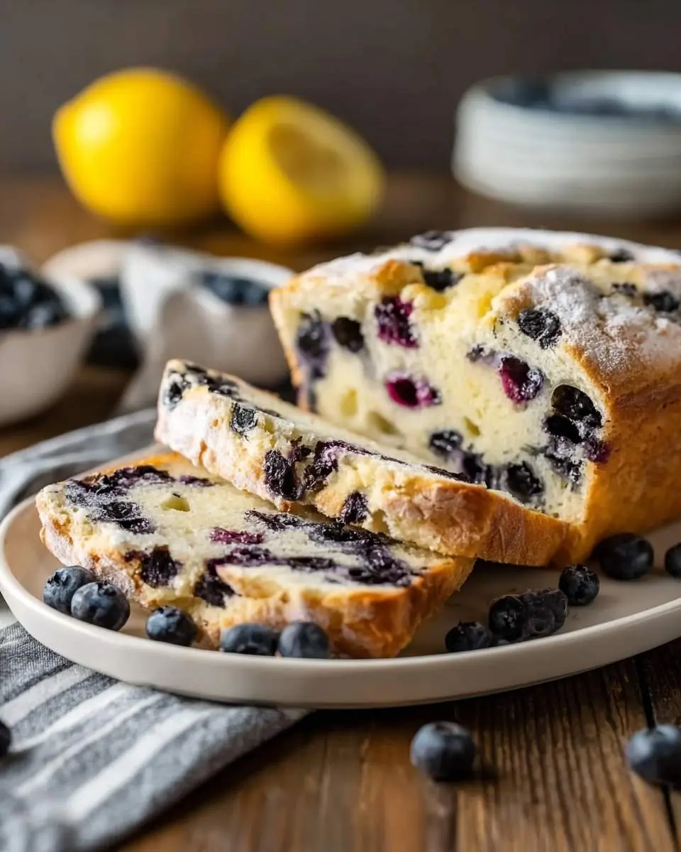 lemon blueberry sourdough bread recipe 1