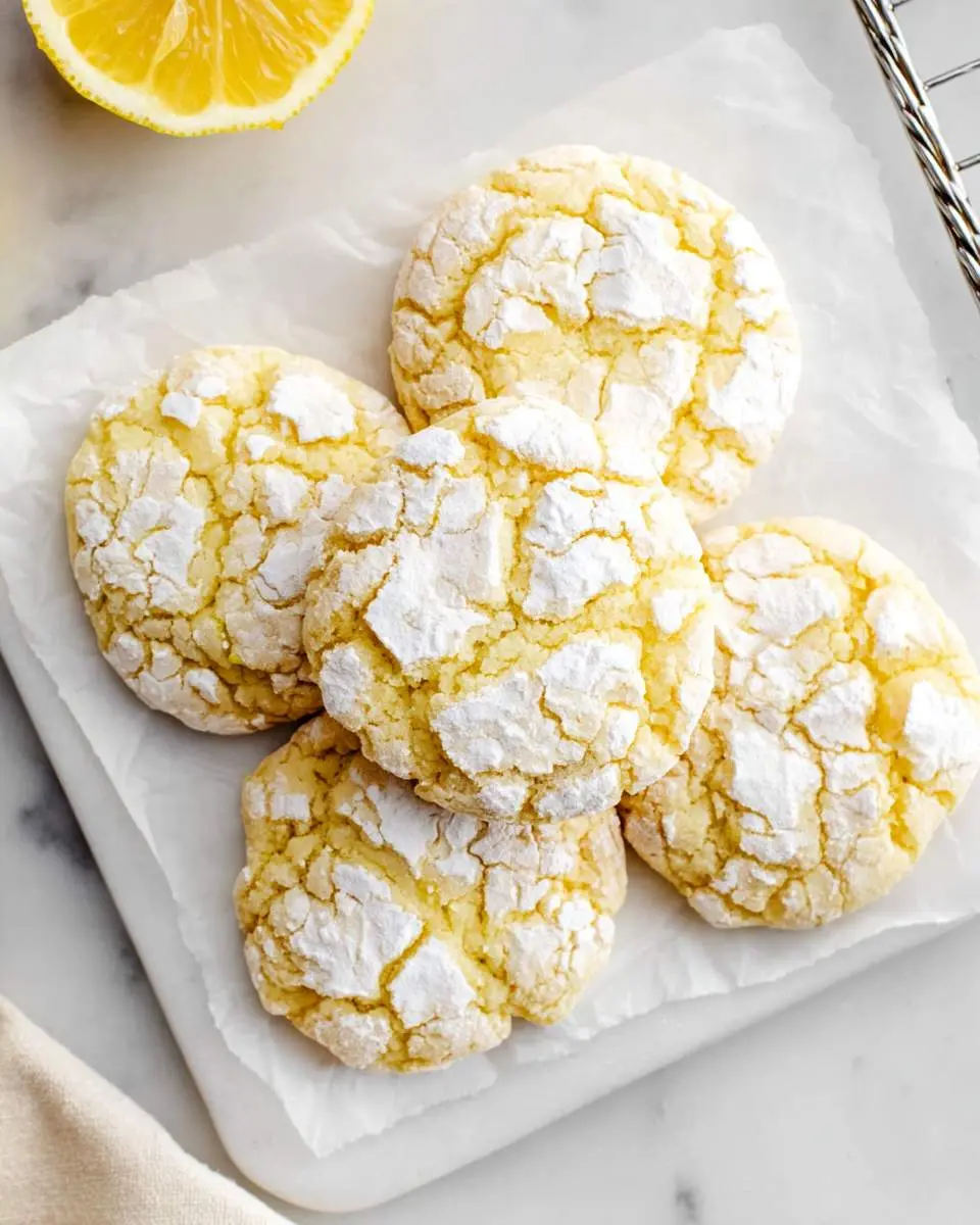 lemon crinkle cookies recipe