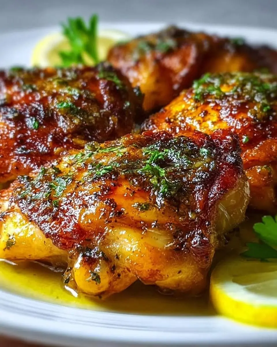 lemon paprika roast chicken thighs recipe