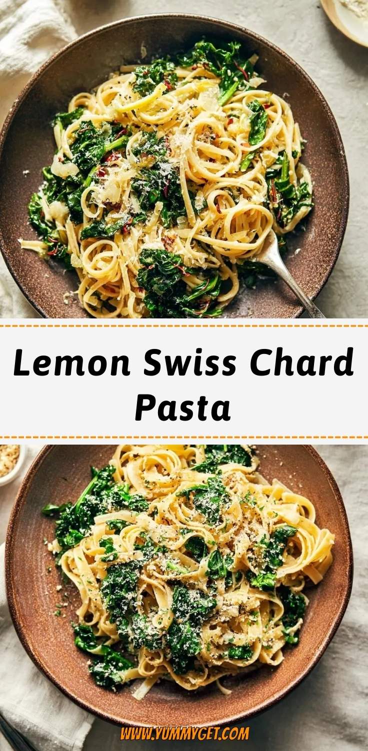 lemon swiss chard pasta pinterest